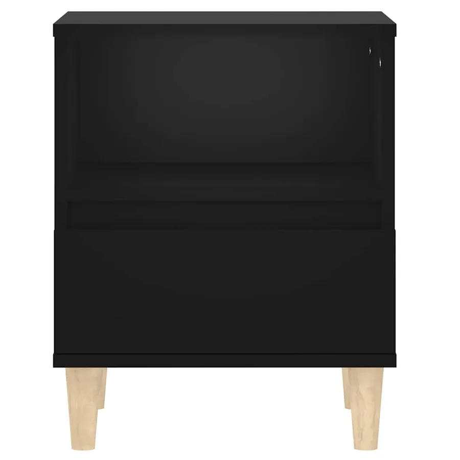 Table de chevet Noir 40x35x50 cm - 6