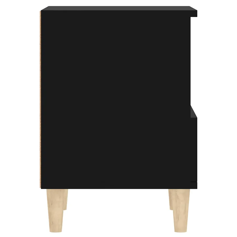 Table de chevet Noir 40x35x50 cm - 8