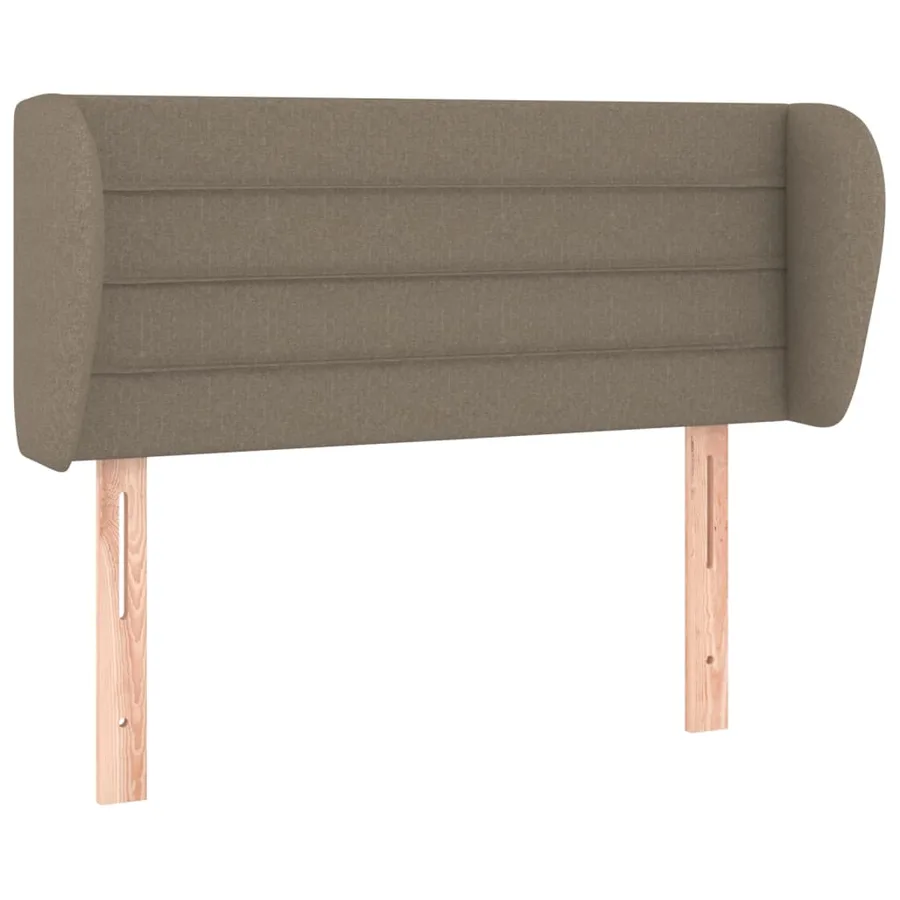 Tête de lit avec oreilles Taupe 103x23x78/88 cm Tissu - 2