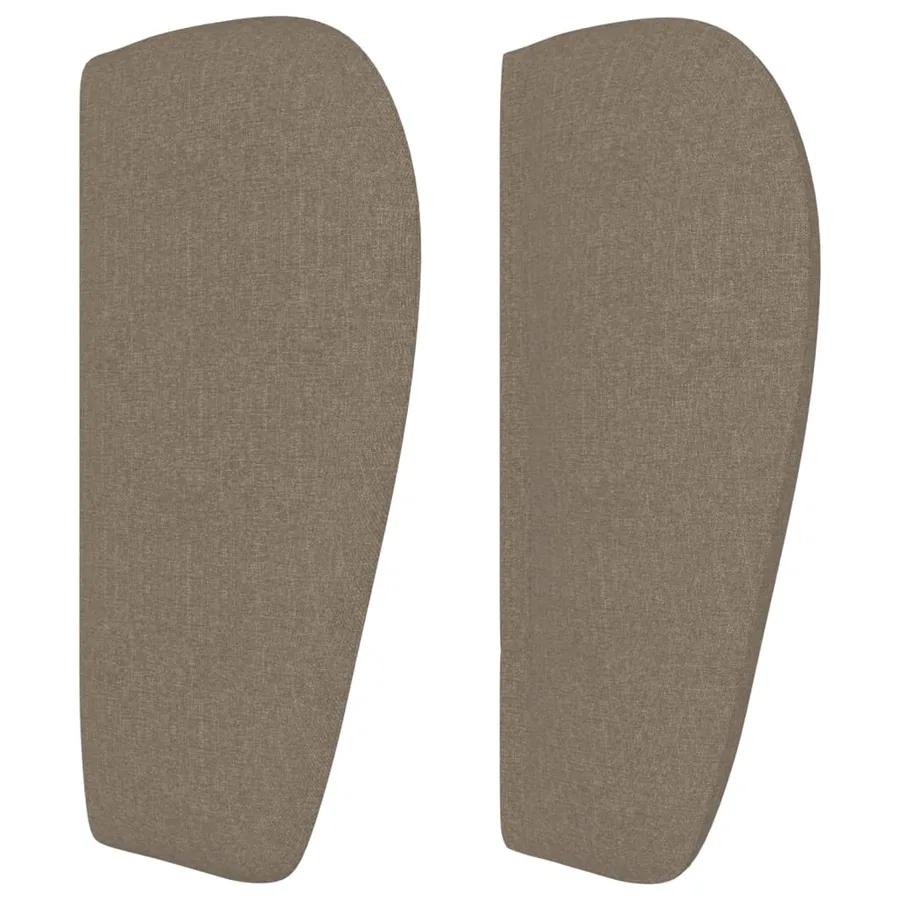 Tête de lit avec oreilles Taupe 103x23x78/88 cm Tissu - 4