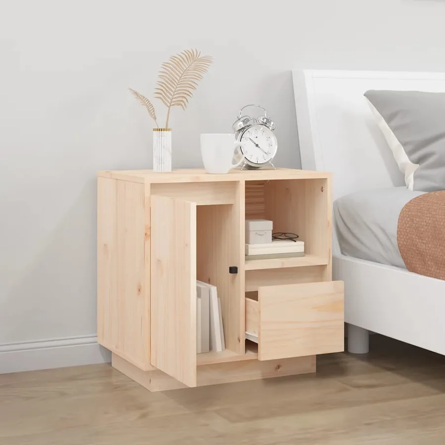 Table de chevet 50x34x50 cm Bois de pin massif - 3