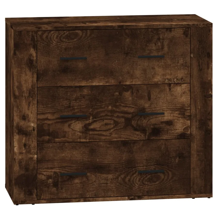 Buffets 2 pcs chêne fumé bois d'ingénierie - 6