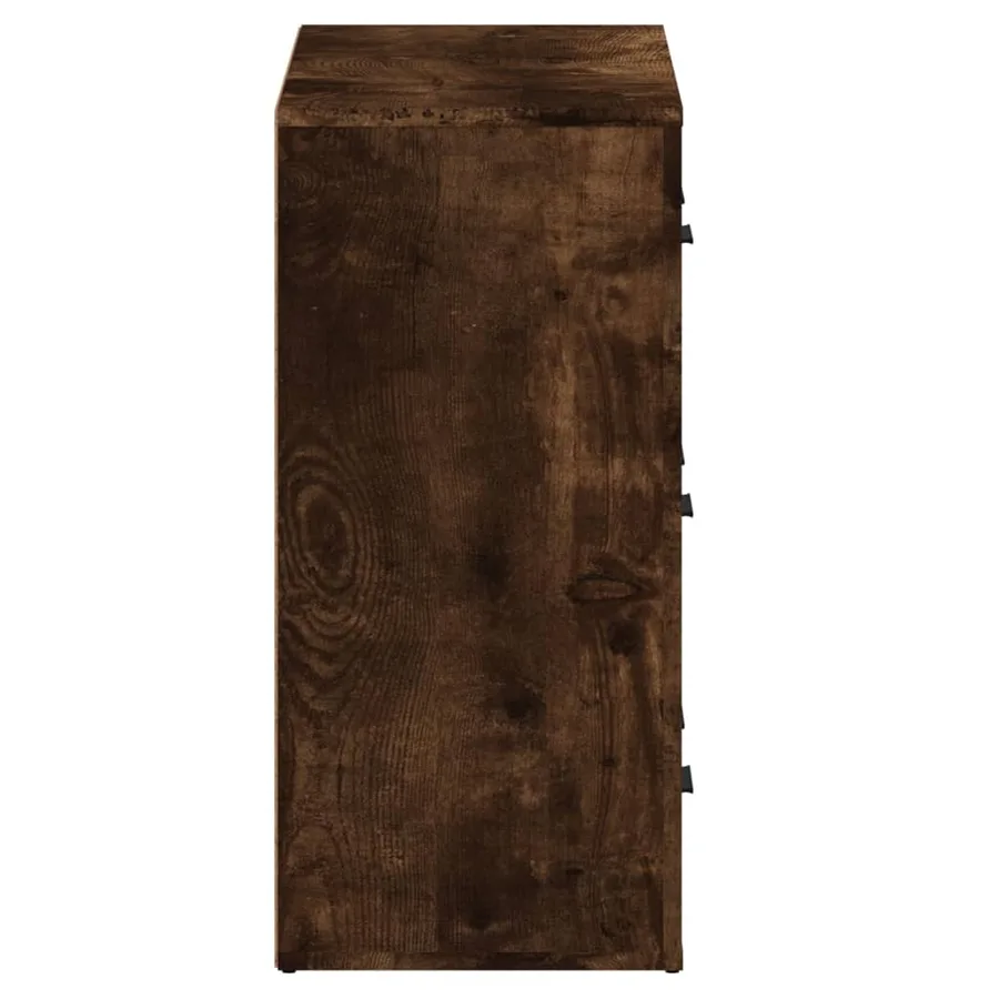 Buffets 2 pcs chêne fumé bois d'ingénierie - 7