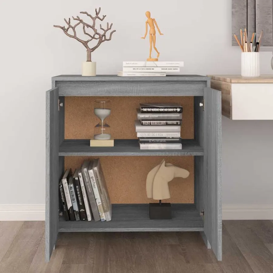 Buffet Sonoma gris 70x41x75 cm Bois d'ingénierie - 3