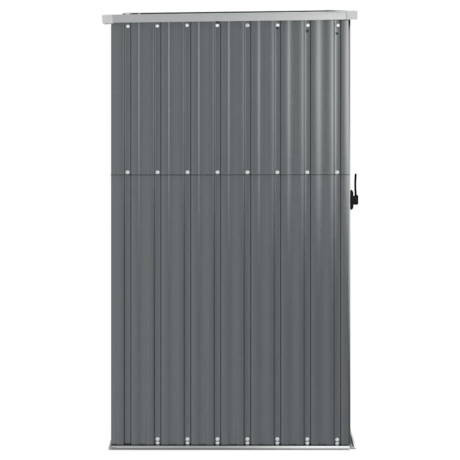 Abri à outils de jardin gris 88x89x161 cm acier galvanisé - 5