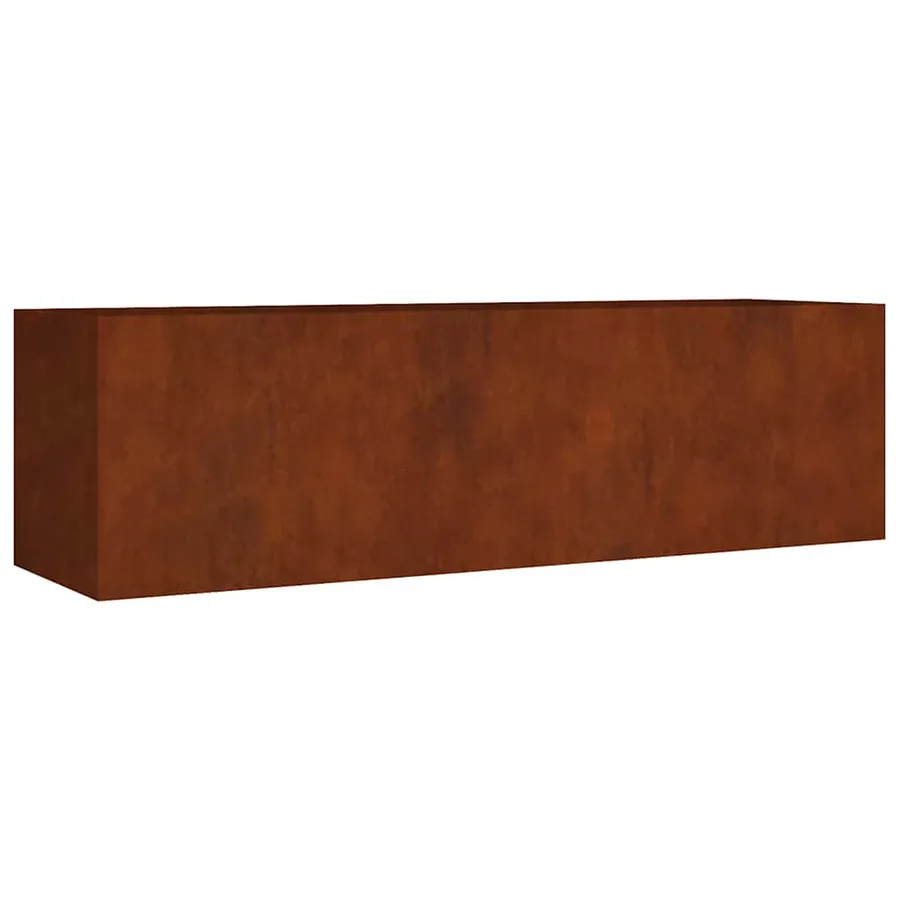 Lit surélevé de jardin 280x80x80 cm acier corten - 2