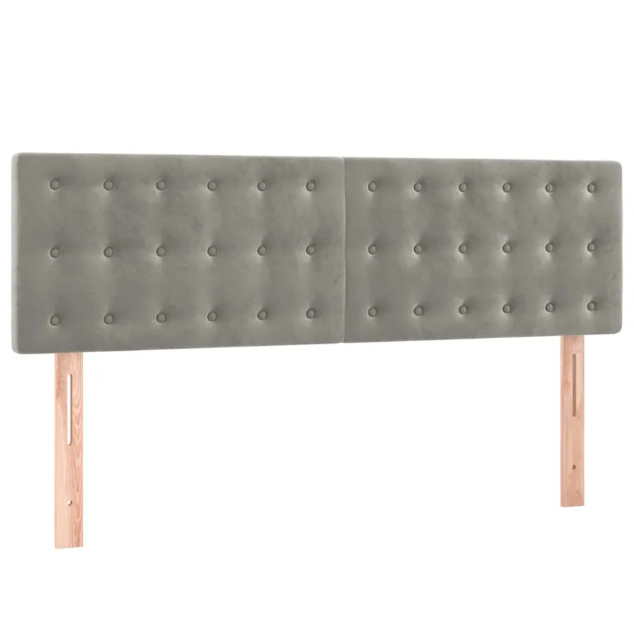 Sommier à lattes de lit avec matelas LED Gris clair 140x200 cm - 7