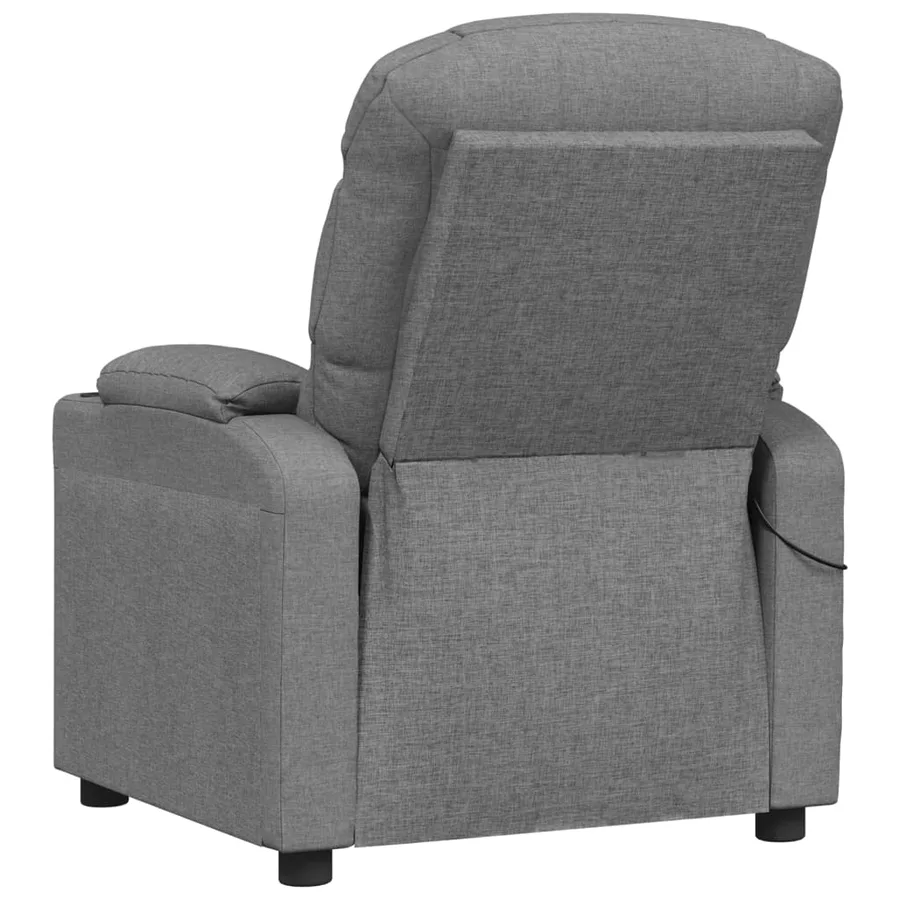 Fauteuil de massage Gris clair Tissu - 5