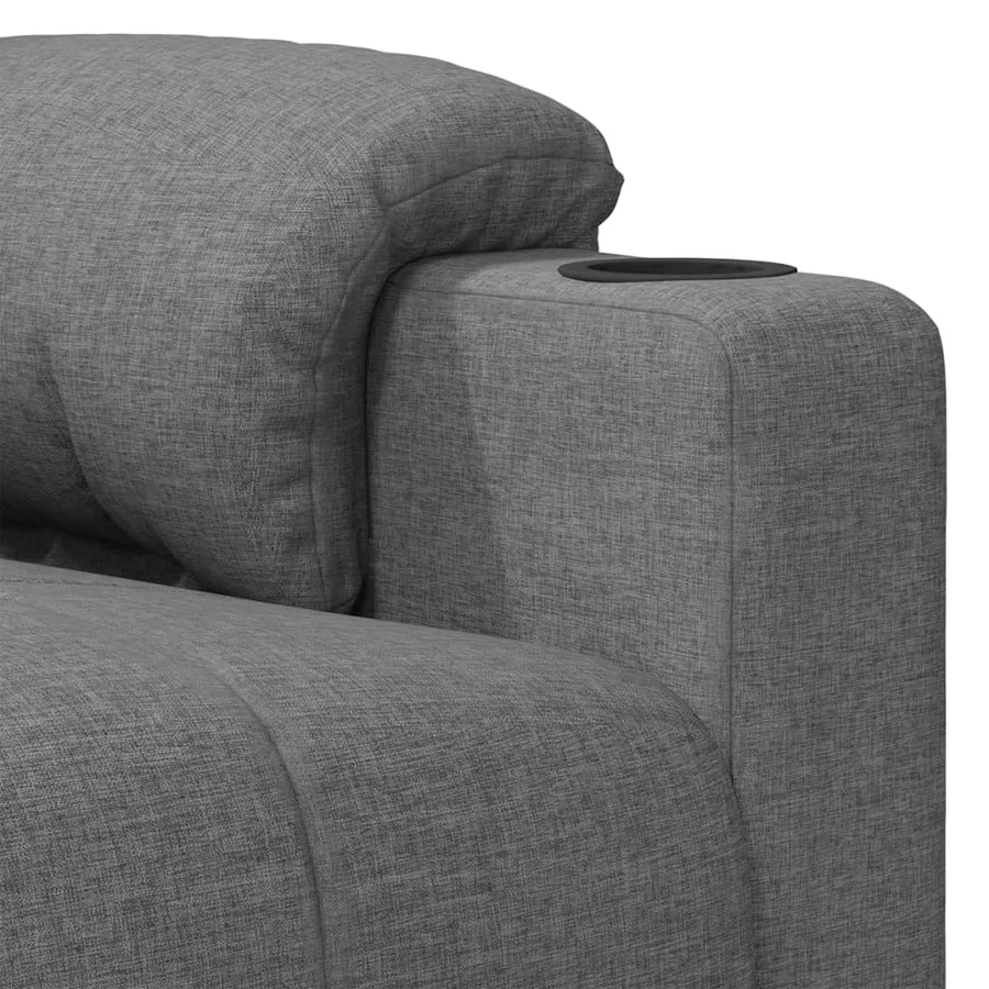 Fauteuil de massage Gris clair Tissu - 7