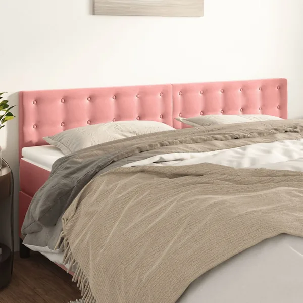 Têtes de lit Rose 180x5x78/88 cm Velours