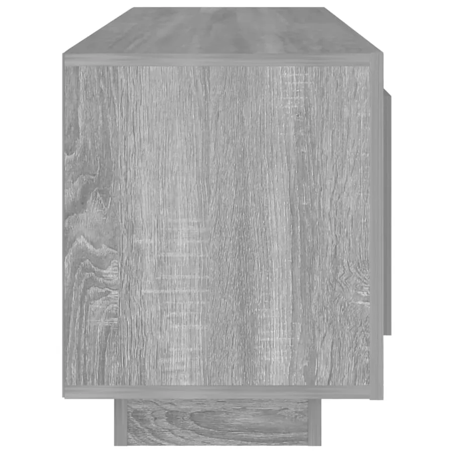 Meuble TV sonoma gris 102x35x45 cm bois d'ingénierie - 6