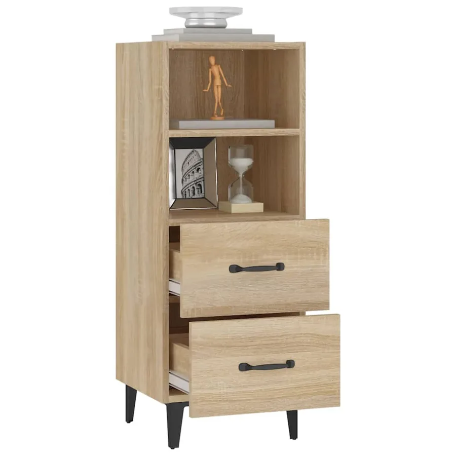 Buffet Chêne sonoma 34,5x34x90 cm Bois d'ingénierie - 5