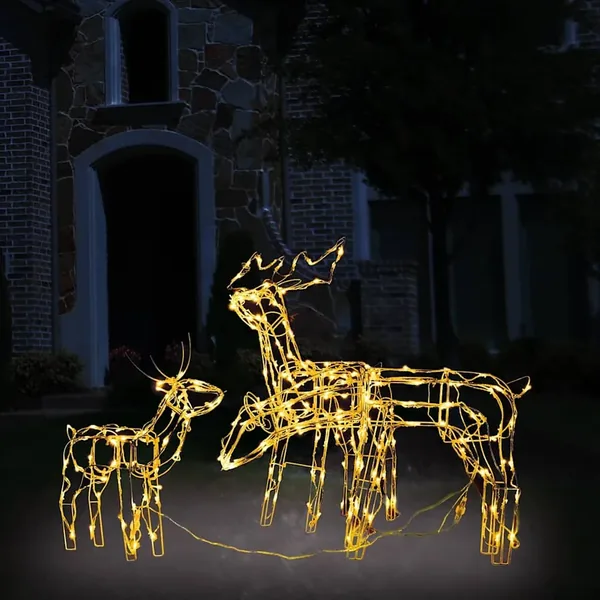Cordon lumineux de Noël 3 pcs Rennes 229 LED