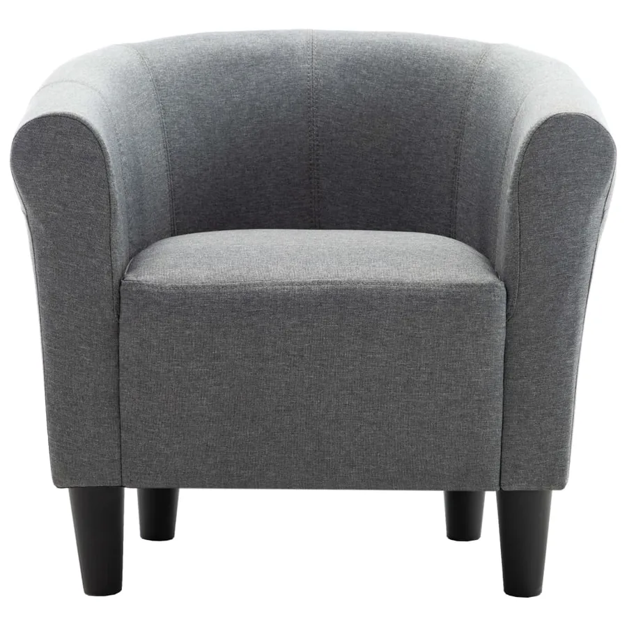 Fauteuil Gris foncé Tissu - 3