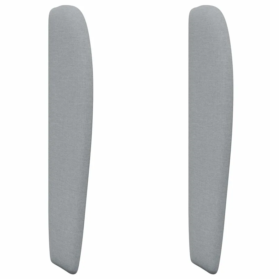 Oreille de tête de lit Gris clair 80 x 23 x 6 cm tissu - 2