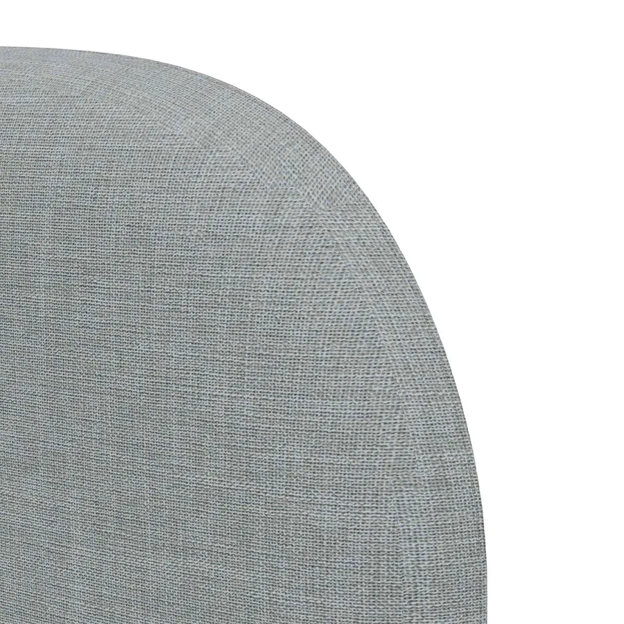 Oreille de tête de lit Gris clair 80 x 23 x 6 cm tissu - 9