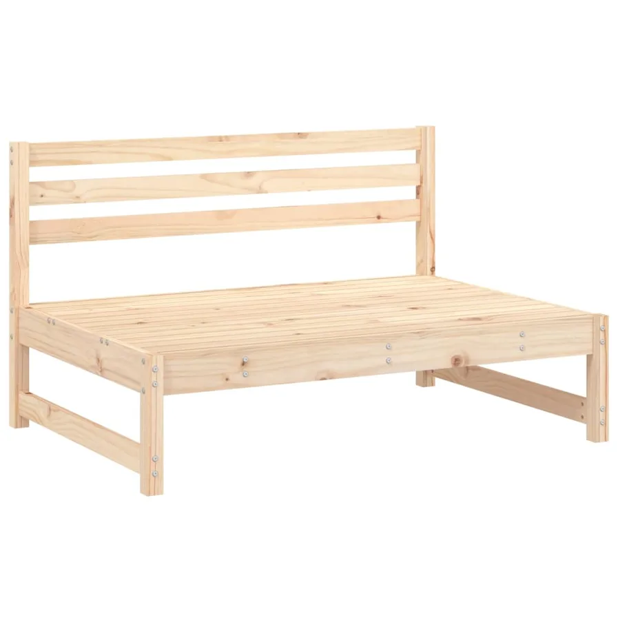 Canapé central 120x80 cm bois de pin massif - 3