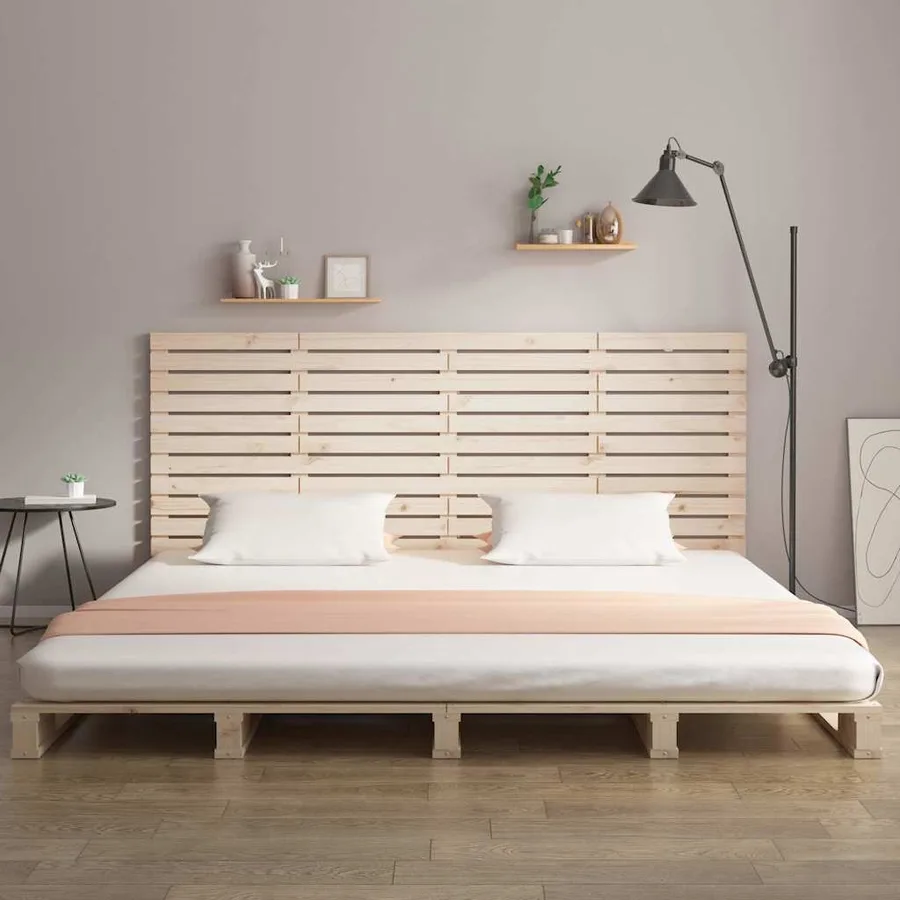 Tête de lit murale 186x3x91,5 cm Bois massif de pin - 3