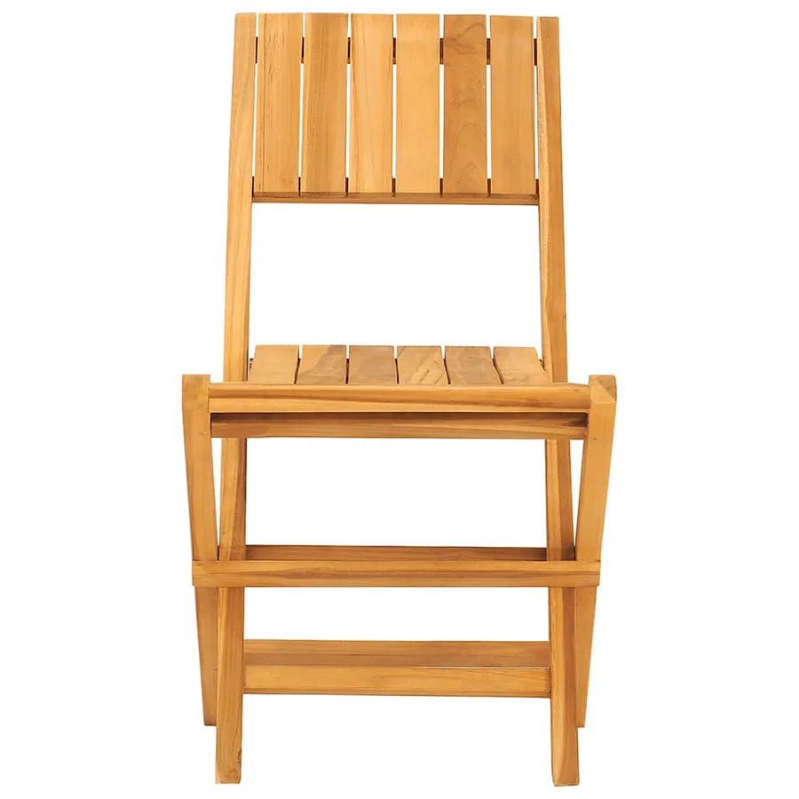 Chaises de jardin pliantes lot de 2 47x61x90cm bois massif teck - 4