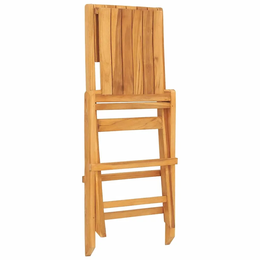 Chaises de jardin pliantes lot de 2 47x61x90cm bois massif teck - 6