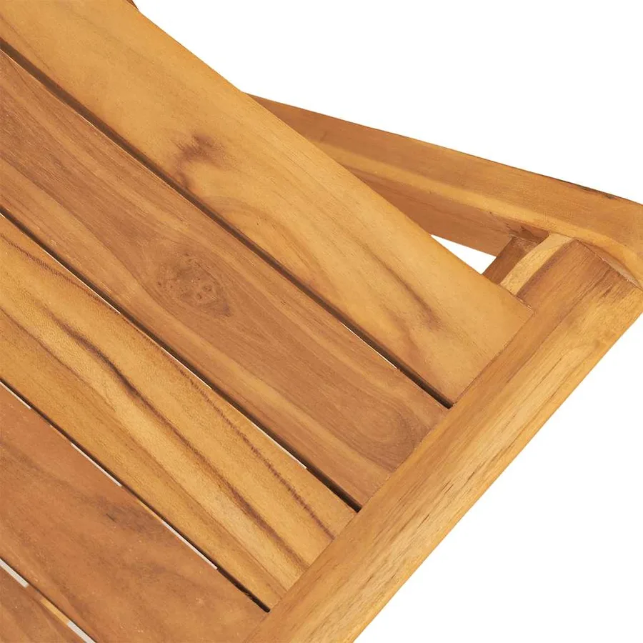 Chaises de jardin pliantes lot de 2 47x61x90cm bois massif teck - 7
