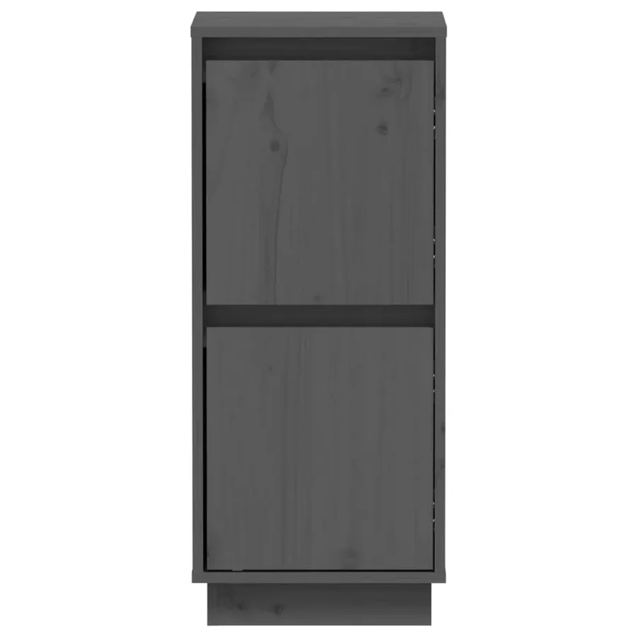 Buffets 2 pcs Gris 31,5x34x75 cm Bois massif de pin - 5