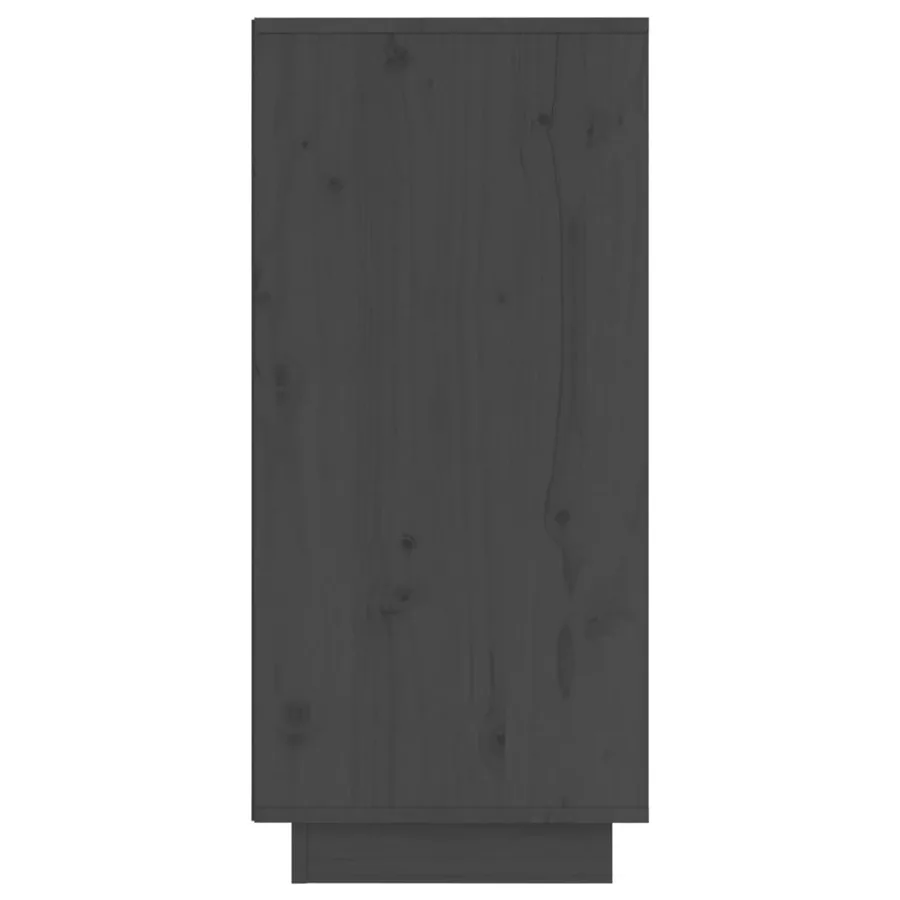 Buffets 2 pcs Gris 31,5x34x75 cm Bois massif de pin - 6