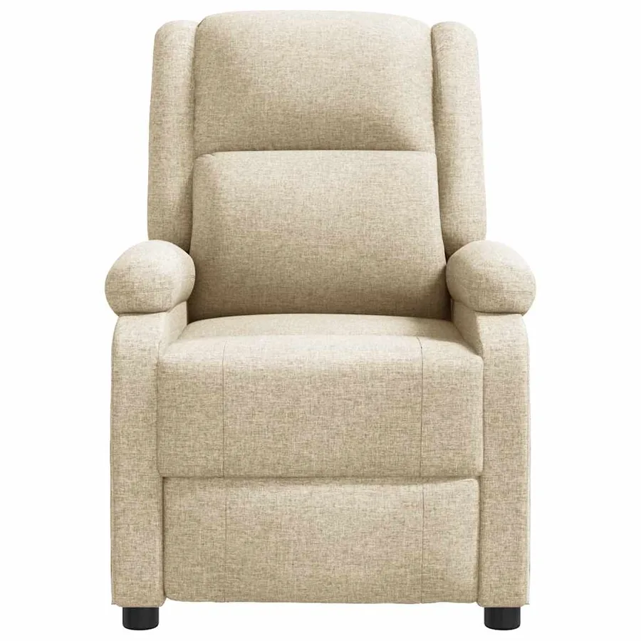 Fauteuil inclinable Crème Tissu - 3