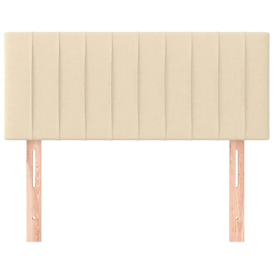 Tête de lit Crème 90x5x78/88 cm Tissu - 3