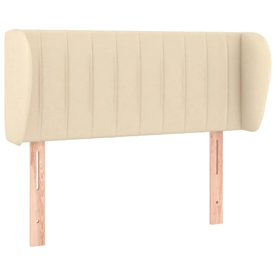 Tête de lit avec oreilles Crème 93x23x78/88 cm Tissu - 2