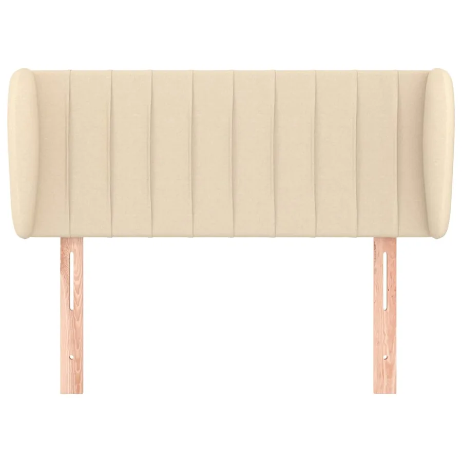 Tête de lit avec oreilles Crème 93x23x78/88 cm Tissu - 3
