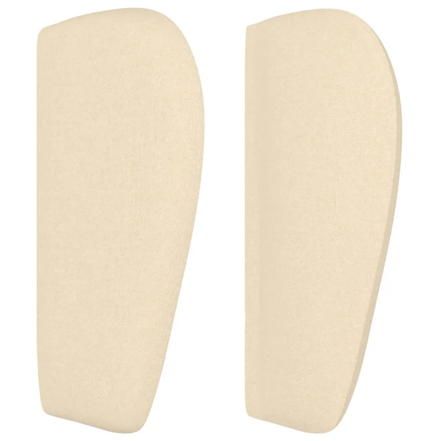 Tête de lit avec oreilles Crème 93x23x78/88 cm Tissu - 4
