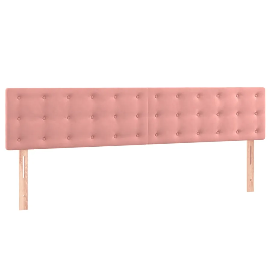 Sommier à lattes de lit avec matelas Rose 180x200 cm Velours - 6