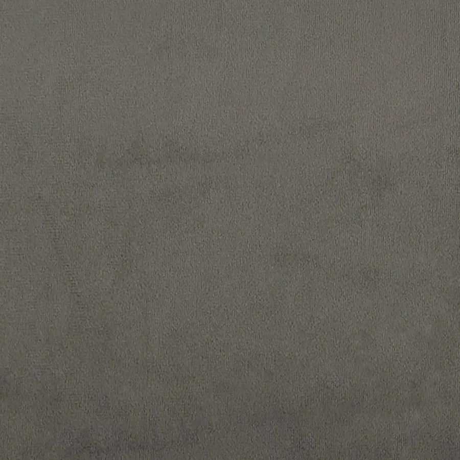 Cadre de lit sans matelas gris foncé 140x190 cm velours - 11