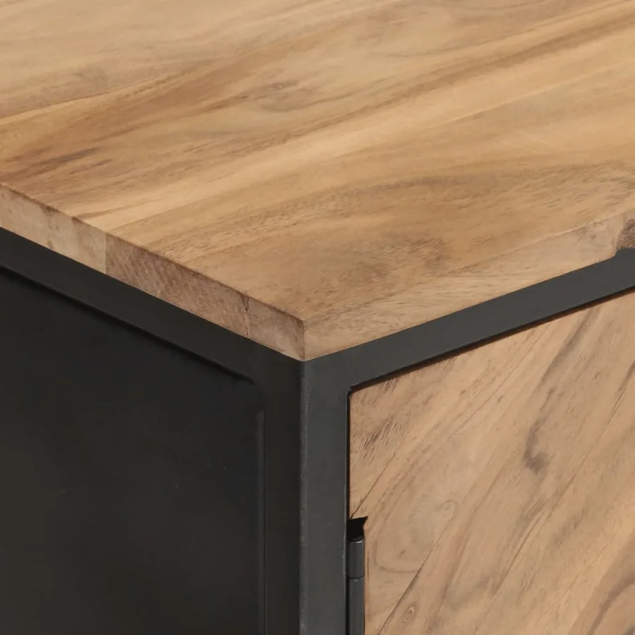 Buffet 120x30x75 cm Bois d'acacia solide - 6