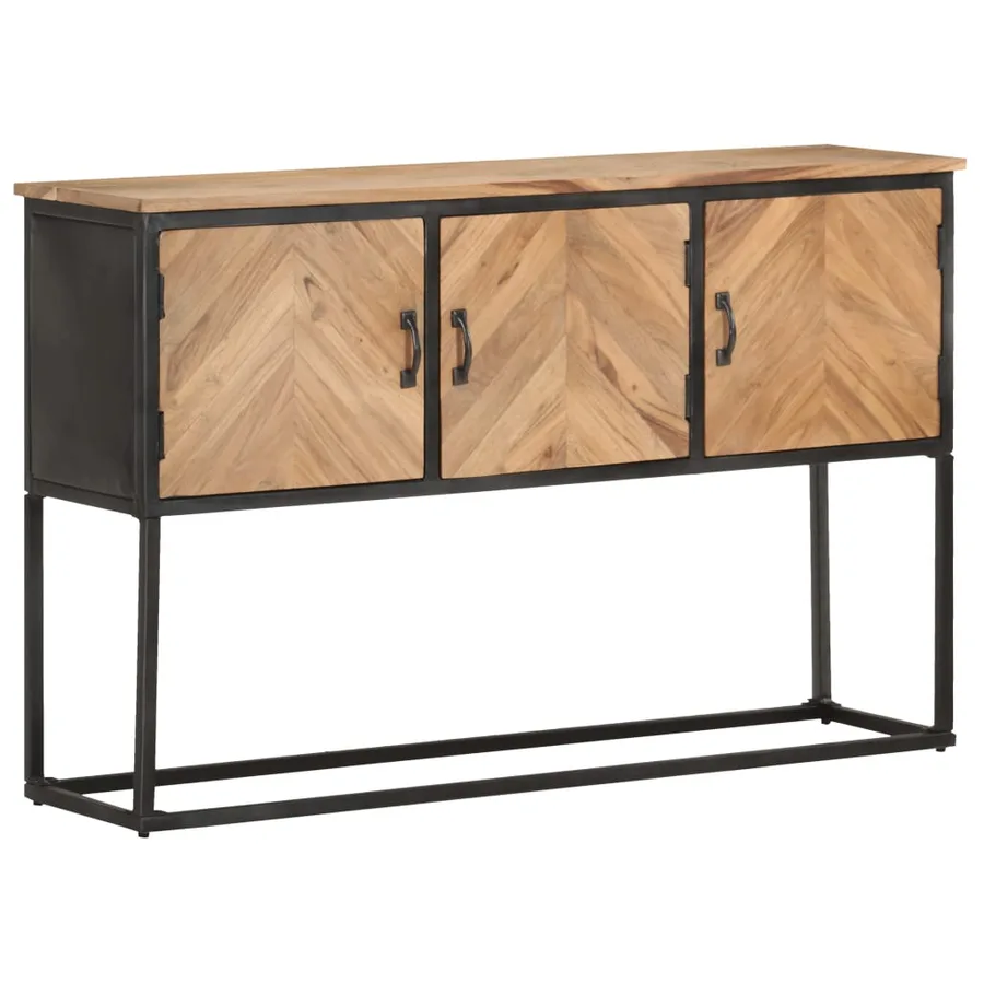 Buffet 120x30x75 cm Bois d'acacia solide - 8