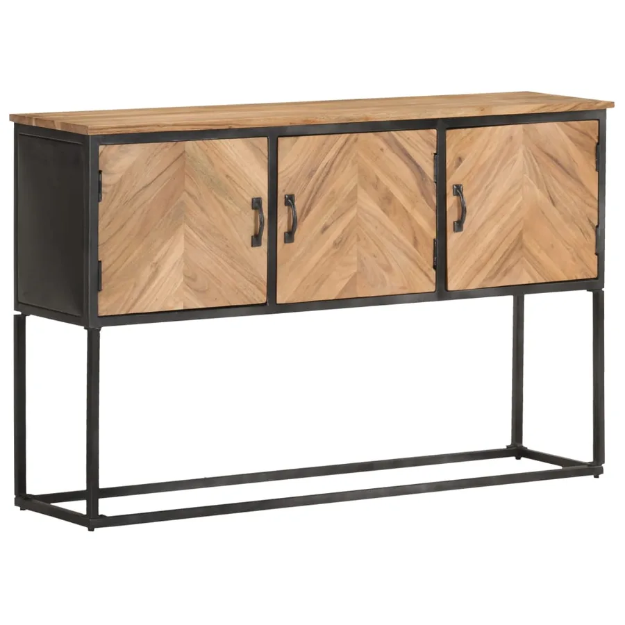 Buffet 120x30x75 cm Bois d'acacia solide - 9