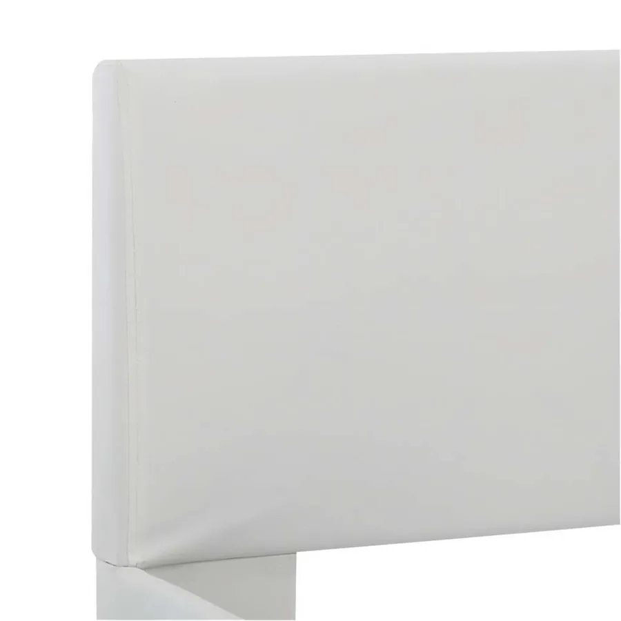 Cadre de lit avec LED sans matelas blanc 160x200 cm - 6