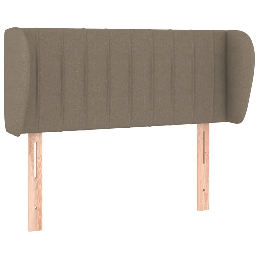 Tête de lit avec oreilles Taupe 103x23x78/88 cm Tissu - 2