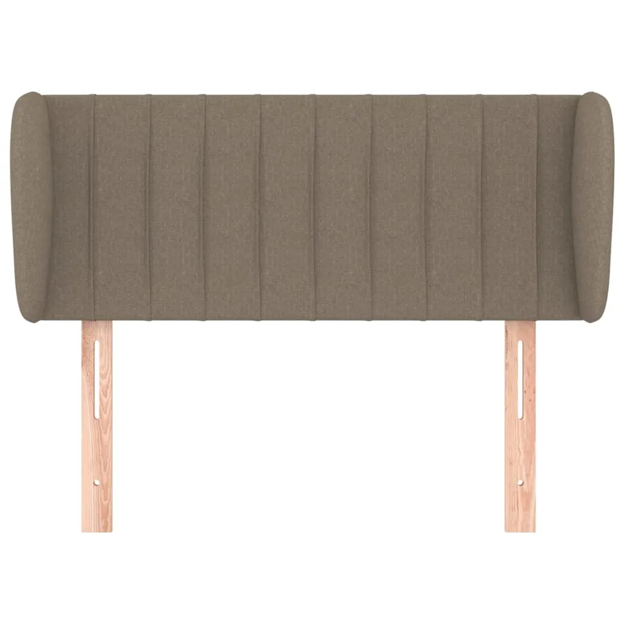 Tête de lit avec oreilles Taupe 103x23x78/88 cm Tissu - 3