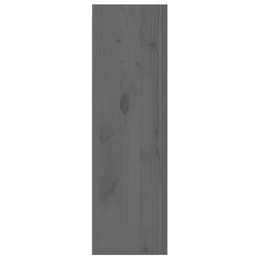 Armoires murales 2 pcs Gris 30x30x100 cm Bois de pin massif - 8