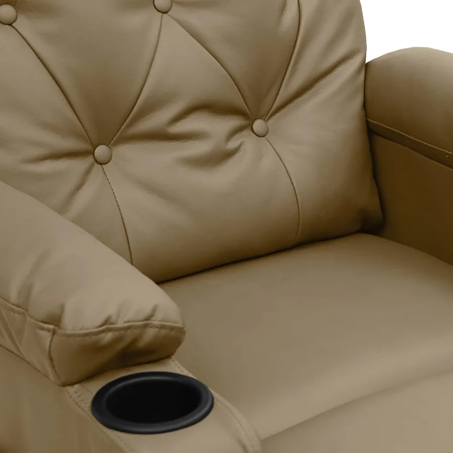 Fauteuil inclinable électrique Cappuccino Similicuir - 7