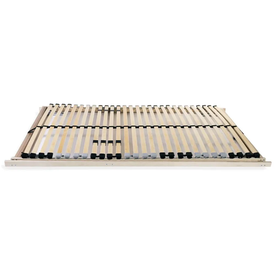 Sommiers à lattes sans matelas 2 pcs avec 28 lattes 80x200 cm - 3