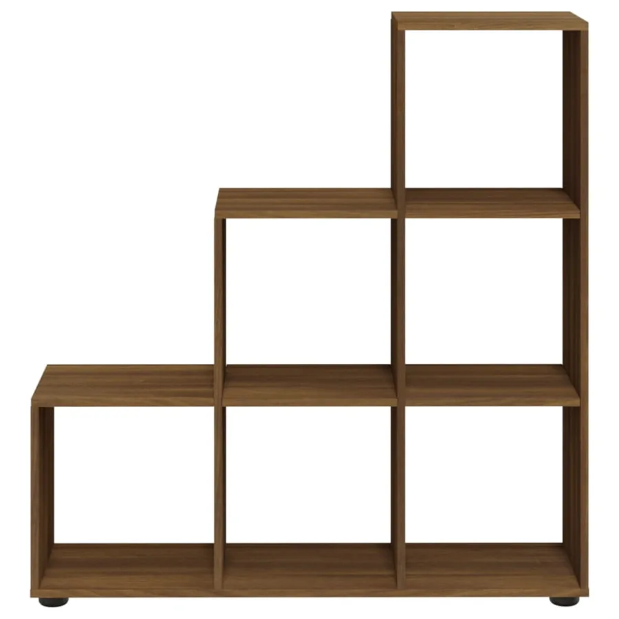 Bibliothèque escalier Chêne marron 107 cm Bois d'ingénierie - 4