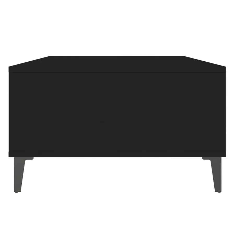 Table basse noir 103,5x60x35 cm bois d'ingénierie - 6