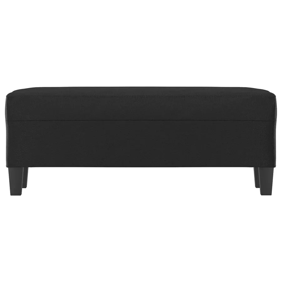Banc Noir 100x35x41 cm Similicuir - 3