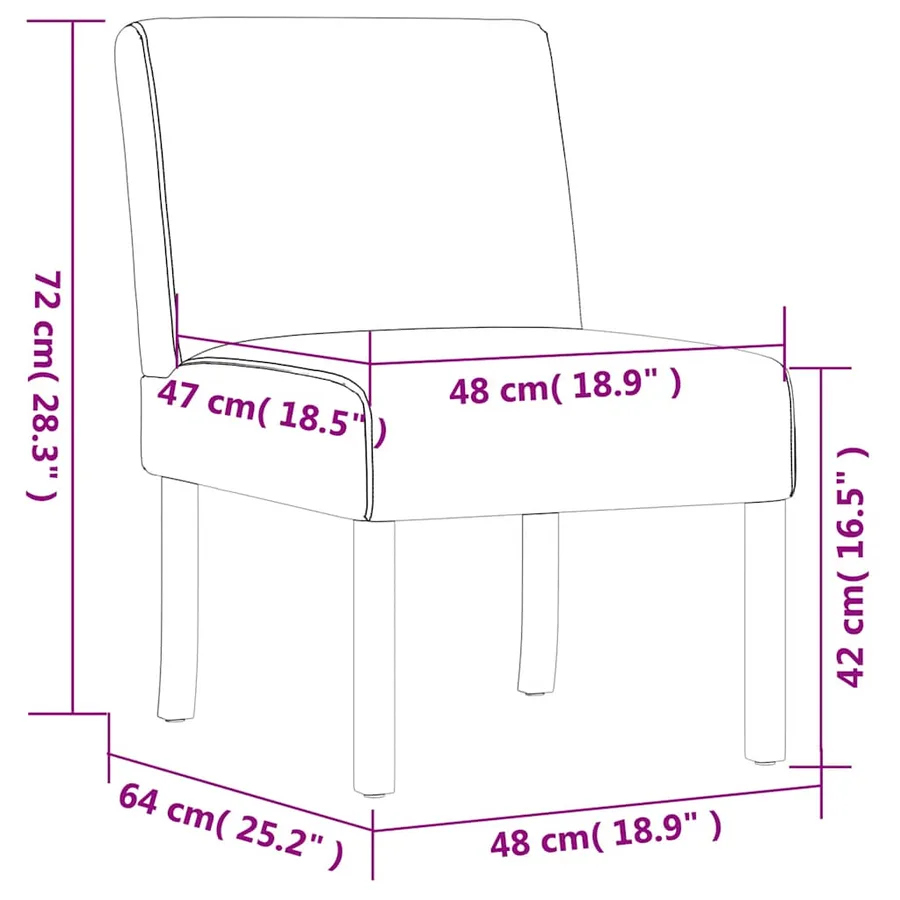 Fauteuil sans accoudoirs bleu tissu avec fleurs - 8