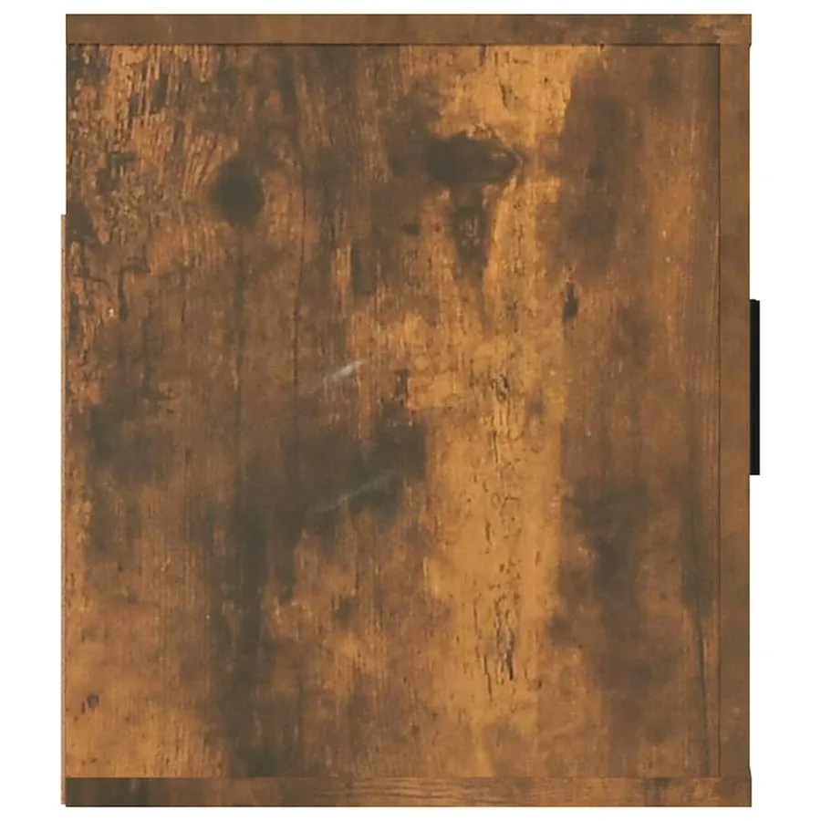 Meuble TV mural Chêne fumé 80x34,5x40 cm - 6