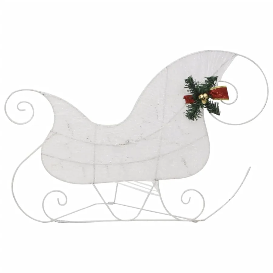 Décoration de Noël Renne et traîneau 100 LED extérieur blanc - 11
