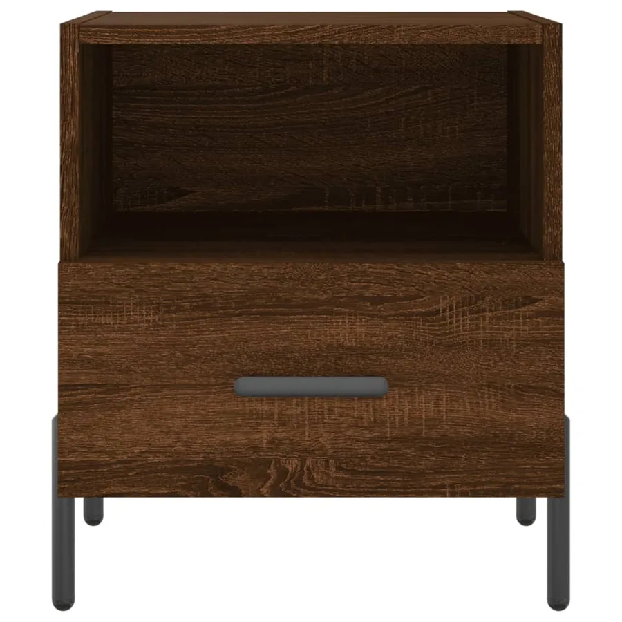 Tables de chevet 2 pcs chêne marron 40x35x47,5 cm - 7